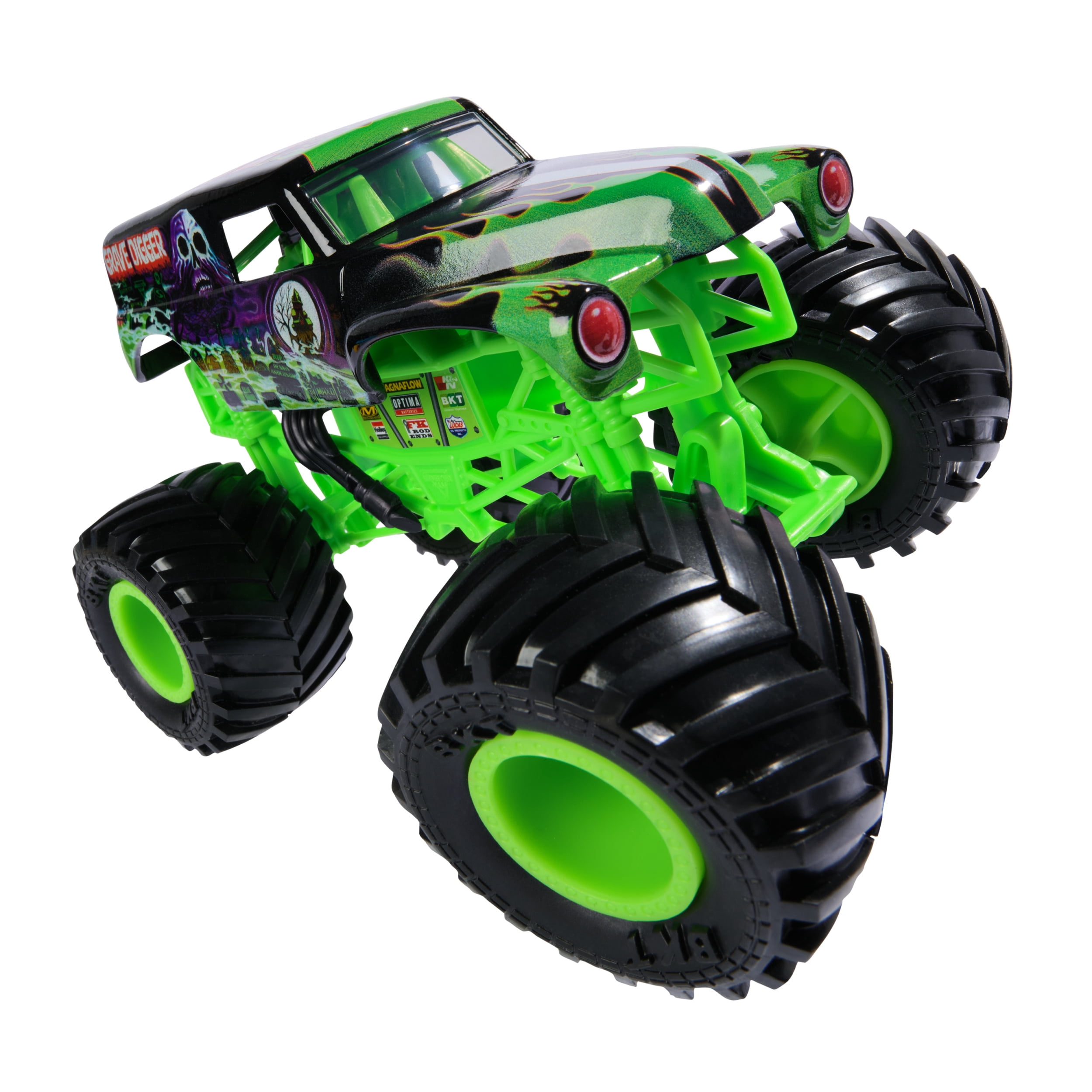 Monster Jam, Monster truck Grave Digger officiel, véhicule en métal moulé à collectionner, échelle 1:24, jouets pour garçons et filles à partir de 3 ans