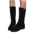 thumbnail image 4 of Bottes Mi-Mollet Élégantes pour Femmes - Design Classique Doux et Chaud pour l'Hiver et l'Automne, Talon Bas, Ajustement Confortable pour le Quotidien, 4 of 7
