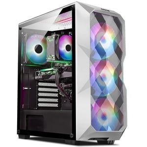 AQVIN AQW70 Ordinateur de bureau de jeu PC - Tour de base i7 | RTX 3050 8GB | 1TB NVMe SSD | 16GB DDR4 RAM | Windows 11 Pro | Clavier et souris de jeu - Noir/ RGB Lumières