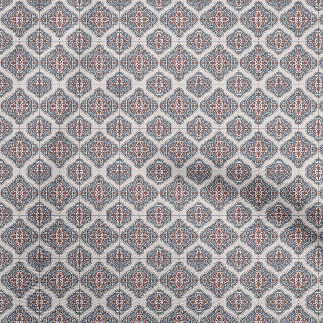 oneOone Cotton Flex Light Pink Fabric Damask Sewing Material Print Fabric By The Yard 40 Inch Wide