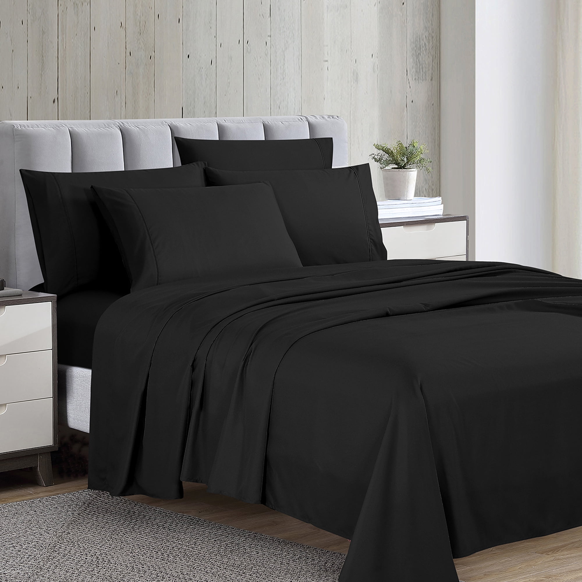 Swift Home Luxury 6-Piece Sheet Set with Extra Pillow Case, Queen
