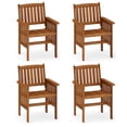 thumbnail image 1 of Gymax Patio Dining Chairs Set of 4 w/Slatted Backrest Seat for Balcony Poolside Porch, 1 of 7