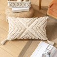 thumbnail image 3 of Housse de Coussin Lombaire Bohème Décorative pour Canapé Sofa - Style de Taie d'Oreiller Marocain Moderne 1 Rectangle, 3 of 8