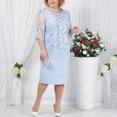 thumbnail image 2 of Ketyyh-chn99 Robes pour Femmes Robe d'Été Formelle Robe de Fête pour Femme Robe Décontractée Robe de Bal Soirée Unie Élégante Robe Maxi Bleu Ciel,2TG, 2 of 5