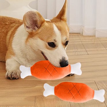 tumgatte Jouet en Peluche Tendance Jambes de Poulet et Carottes pour Animaux - Jouet Intéressant pour Chiens et Chats - Ultra Convivial pour Mâcheurs et Aboyeurs 2 Pcs Liquidation