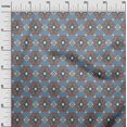 thumbnail image 2 of oneOone Cotton Poplin Fabric Diamond & Swirl Ikat Printed Craft Fabric BTY 56 Inch Wide, 2 of 4