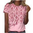 thumbnail image 2 of Soki T-shirt Graphique Imprimé à Manches Courtes à Col Rond pour Femmes, 2 of 4