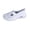 White, variant on AUDeals Womens Orthopedic Slip On Sneakers Non Slip Arch Support Lightweight Breathable Walking Shoes (Black, 7.5)