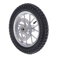 thumbnail image 4 of Rubber Tyre, Durable Front Wheel  For 47cc 49cc 2 Stroke Mini Dirt Bike Silver, 4 of 8