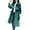 Blue, variant on Timegard Women's Trench Jackets Elastic Waisted Temperament Windbreaker Comfort Outwear Fall Coat