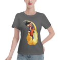 thumbnail image 1 of T-Shirt Basique à Manches Courtes pour Femmes Dragon Ball Wukong, 1 of 6