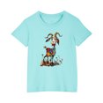 thumbnail image 1 of RXIRUCGD 2025 Vêtements d'Été pour Enfants T-shirt Imprimé Mode Mignon Col Rond Manches Courtes, 1 of 5