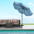 thumbnail image 4 of Costway 9 FT Patio Umbrella 2-Tier Market Table Umbrella with Crank Handle & 8 Ribs Navy, 4 of 10