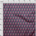 thumbnail image 2 of oneOone Polyester Lycra Fabric Leaves|Floral & Paisley Block Print Fabric By The Yard 56 Inch Wide, 2 of 4