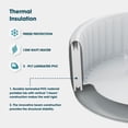 thumbnail image 3 of RELXTIME Inflatable Hot Tub Oval 2 Person Outdoor Portable Spa with Drink Tray, LED Light,Black, 3 of 6