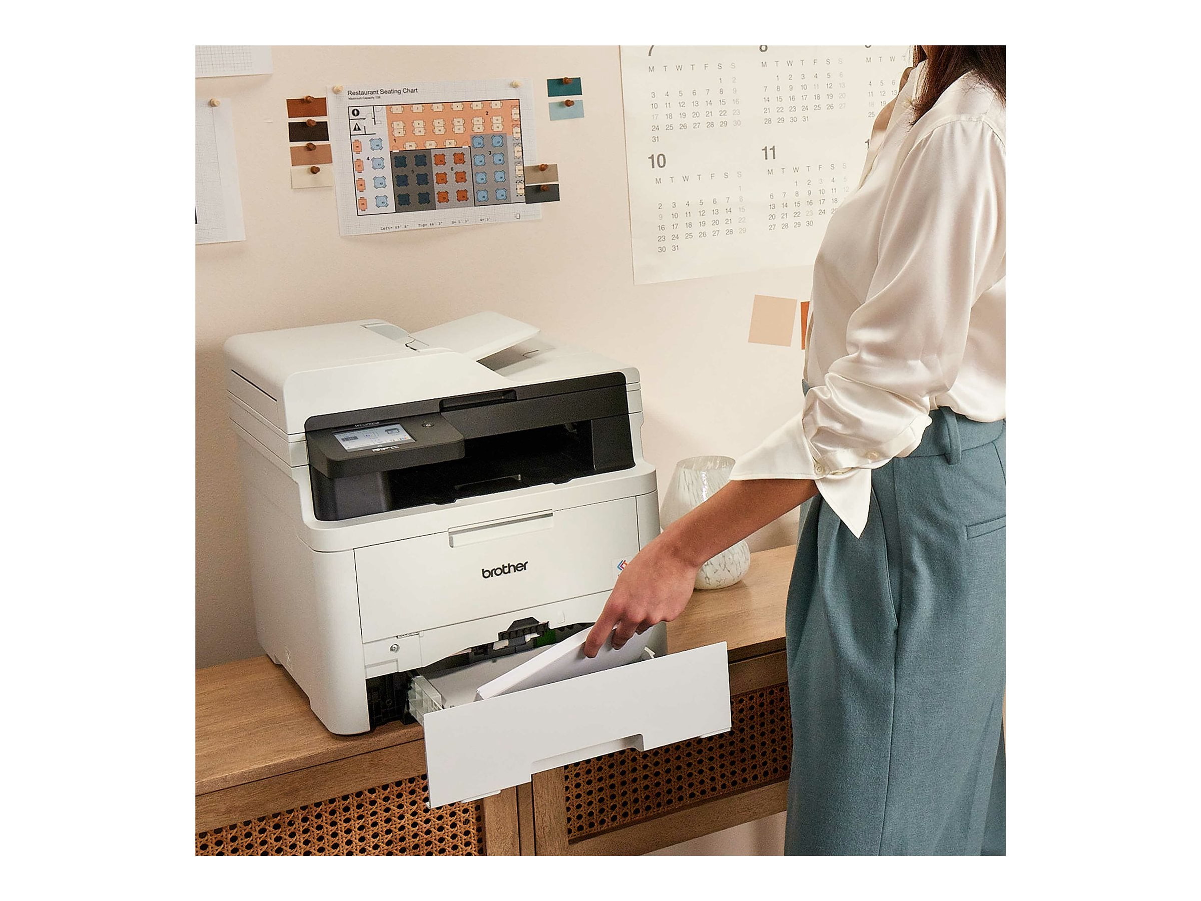 Imprimante laser couleur tout-en-un Brother MFC-L3720CDW sans fil avec fonctions impression, copie, numérisation et fax