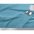 thumbnail image 2 of Soimoi Cotton Poplin Fabric Geometric Scale Design,Floral & Ogee Damask Printed Fabric 1 Yard 56 Inch Wide, 2 of 3