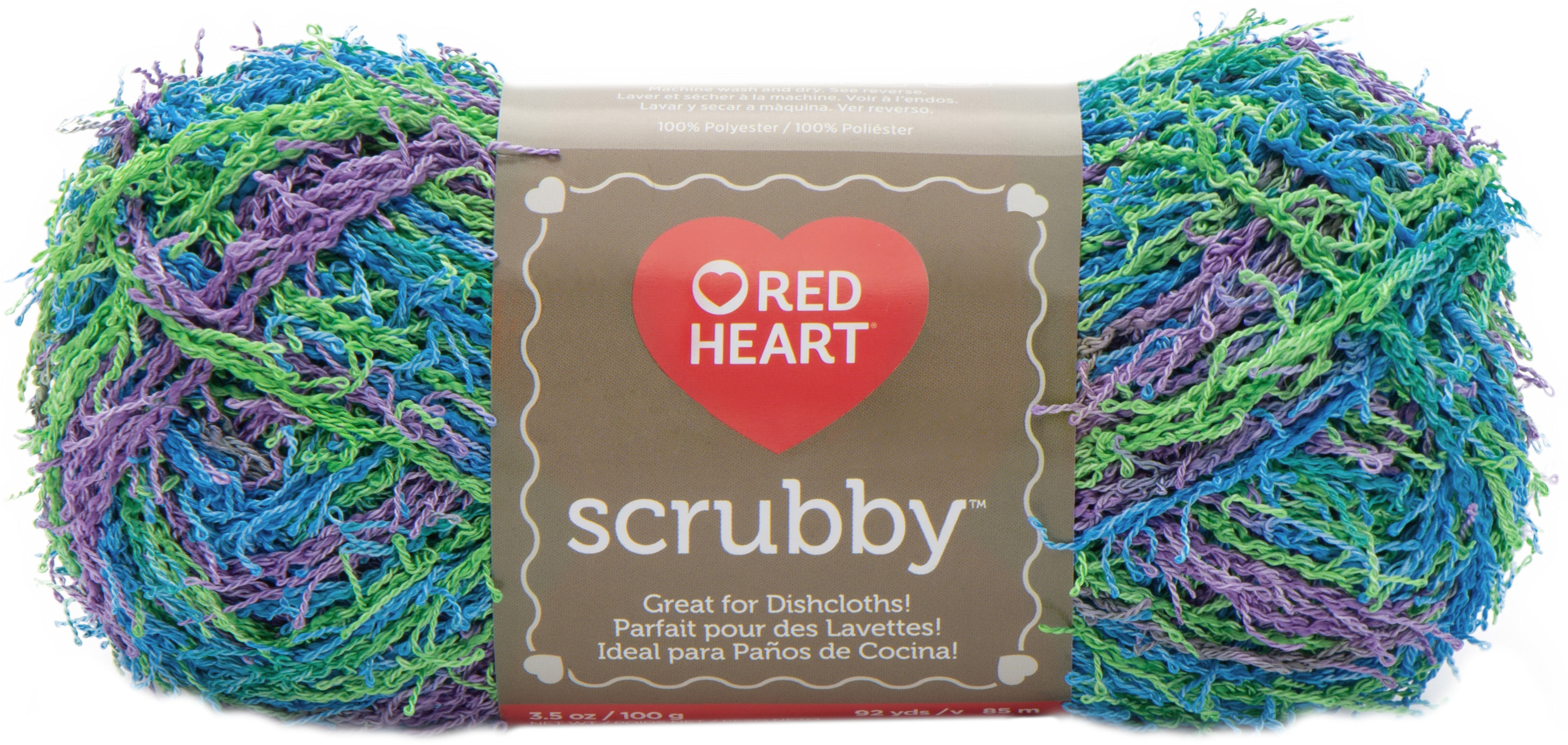 Red Heart® Scrubby™ Yarn, Polyester #4 Medium, 3.5oz/100g