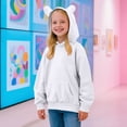 thumbnail image 2 of Girls Winter Hoodie Kid's Fleece Pullover Hooded Sweatshirt, 2 of 8