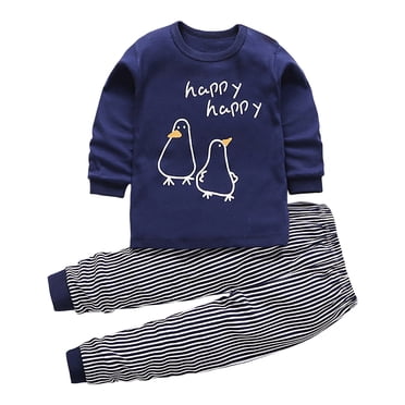 Splozh Infant Boy Clothes Set Toddler Baby Boy Outfits Long Sleeve Sweatshirt Pant Set Clothes Set for Fall Winter Navy,6-7 Years