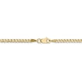 thumbnail image 3 of 14K Yellow Gold 2.5mm Semi-Solid Curb Link Chain Anklet 10 Inch, 3 of 4