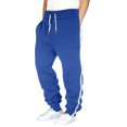 thumbnail image 1 of asjyhkr Sweatpants for Men Elastic Waist Drawstring Side Striped Jogger Casual Solid Color Running Gym Workout Pants with Pockets, 1 of 3