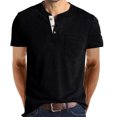 thumbnail image 1 of CEHVOM Chemise à Manches Longues pour Hommes, Basique, Couleur Unie, 1 of 4