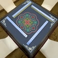 thumbnail image 3 of Mahjong Mat Reduction Mahjongg Table Mat Mahjong Accessories Tablecloth Game Poker Domino Game Game Mat For Card Board And Tile Games 70x70cm, 3 of 5