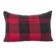 thumbnail image 4 of Occasion Gallery Red Holiday Buffalo Plaid Pillow - Cover (Filling NOT Included) 13" X 20" Rectangular, 100% Cotton, 4 of 4