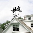 thumbnail image 4 of Almencla Practical Weather Vane Farm Garden Stake Yard Decor 55cm Tall Ornament Cat, 4 of 8