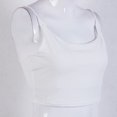 thumbnail image 5 of FOCUSNORM Women Sling Top Solid Color Crop Low Chest Sexy Bodycon Top Clothes, 5 of 5