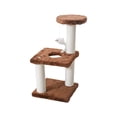 thumbnail image 2 of Integrated Space Saving Cat Climbing Frame Sisal Scratching Post Hanging Toy Self Entertainment for Indoor Cats Hunting Exercise Durable Material, 2 of 6