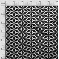 thumbnail image 3 of oneOone Rayon Black Fabric Geometric Craft Projects Decor Fabric Printed By The Yard 56 Inch Wide, 3 of 4