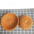 thumbnail image 4 of Woven Wicker Bread Baskets For Fruit Vegetable Bowl Food Potato Storage Organizing Keys Wallet Kitchen Counter Small To Large Rattan  Woven Basket Serving Bowls Chips Set of 2, 4 of 6