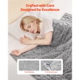 thumbnail image 4 of KFFKFF Weighted Blanket, 20 lbs, 60 x 80 in Queen Size, Sherpa Fleece Heavy Blanket with Glass Beads, Soft Warm Cozy Fluffy Touch, for 200-250 lbs Adults, 4 of 9