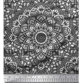 thumbnail image 1 of Soimoi Polyester Crepe Fabric Mandala Kaleidoscope Printed Fabric 1 Yard 42 Inch Wide, 1 of 3