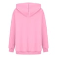 thumbnail image 4 of Penkiiy Chandails à Capuchon et Chandails pour Femmes, Mode Décontractée, Saint-Valentin, Imprimés, Manches Longues, 3TG, Rose, 4 of 5
