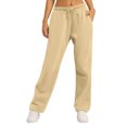 thumbnail image 1 of AherBiu Womens Joggers Sweatpants Drawstring Elastic Waisted Straight Leg Lounge Sports Pants, 1 of 5