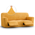 thumbnail image 1 of CHOK 2024 Housse pour Causeuse Inclinable - Gris Pâle Uni - Housse pour Fauteuil Inclinable 2 Places, 1 of 8