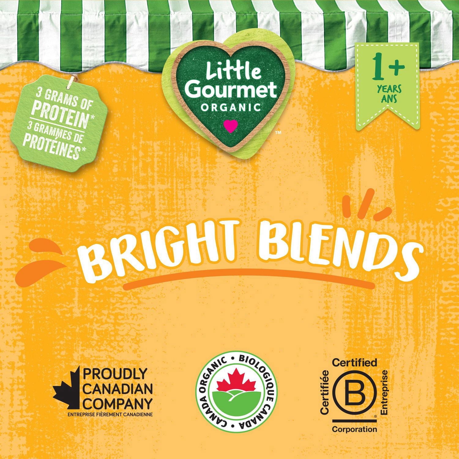 Pochette biologique Little Gourmet Bright Blends – Mangue, Noix de coco, Épinards – Étape 2