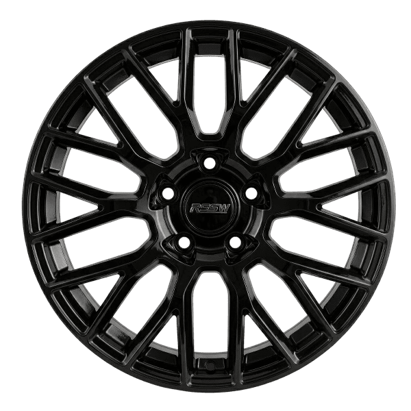RSSW Monza Gloss Black 17X7.5 Alloy Wheel for cars and sporty CUVs with 5-114.3 bolt pattern, 40 mm offset and 60.1 centerbore