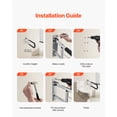 thumbnail image 4 of VEVOR Folding Toilet Safety Rail 30 In 300 Lbs Capacity Transfer Bar with Paper Holder, 4 of 9
