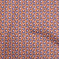 thumbnail image 1 of oneOone Rayon Orange Fabric Florals Sewing Material Print Fabric By The Yard 56 Inch Wide, 1 of 4