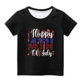 thumbnail image 4 of TopLLC Manches Courtes Col Rond Blouses & Chemises Chemises pour Enfants T-Shirt Graphique Manches Courtes Col Rond Crop Top pour 3-14 Ans Filles et Garçons T-Shirt Tee Blouse Fille, 4 of 4