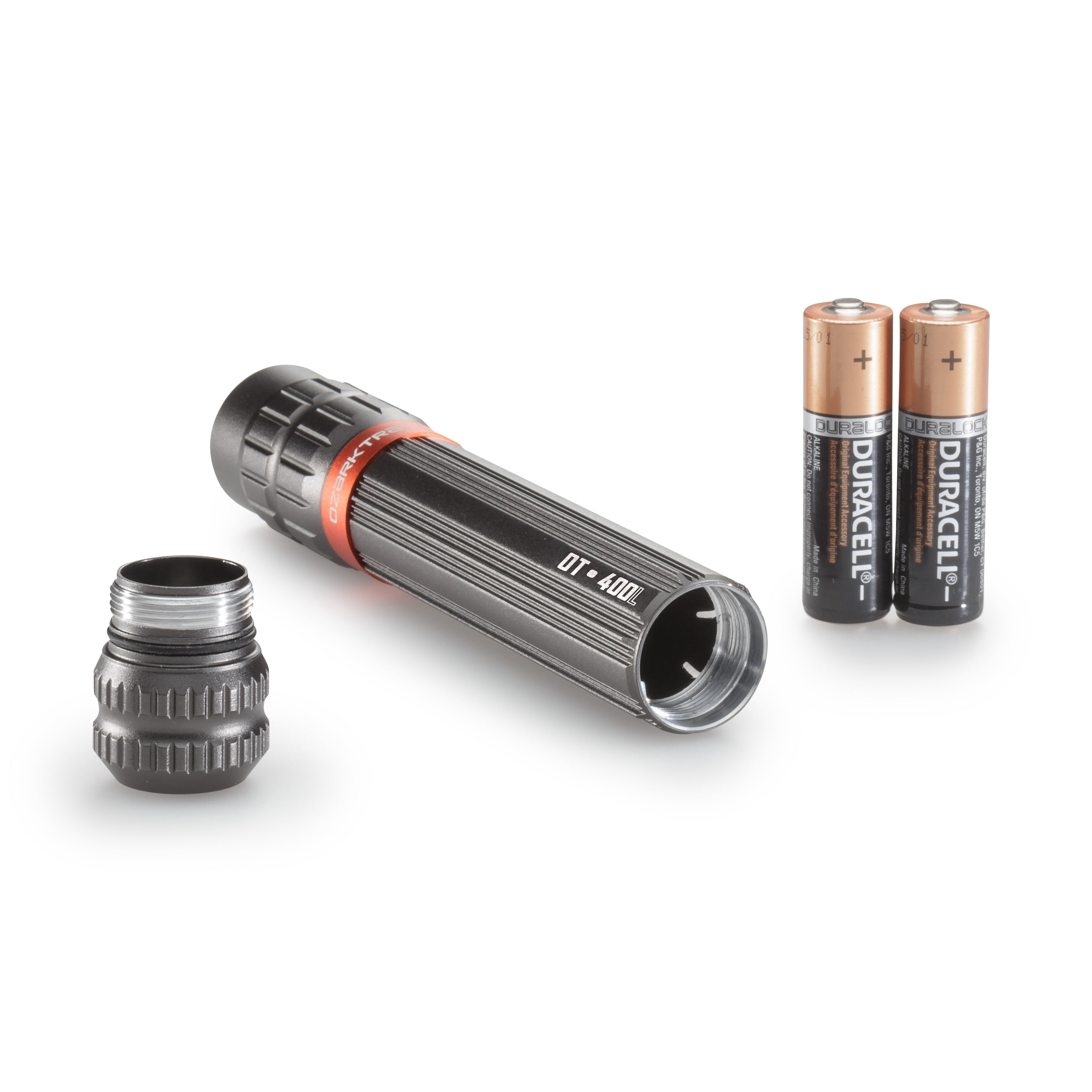 Ozark Trail 400 Lumen Leds Flashlight, 2 AA Batteries Included, Lifetime LEDS