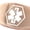 White, variant on MedicEngraved Surgical 316L Stainless Steel Medical ID 8mm Rose Gold Toned Link Bracelet with Enamel Medical Tag - Medical Engraving Included