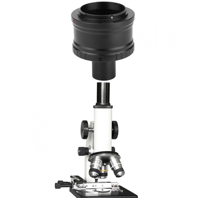 Anneau d'Adaptateur d'Oculaire, Adaptateur d'Objectif de Microscope Stable à Haute Résistance pour Appareil Photo Sans Miroir