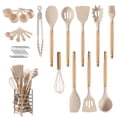 thumbnail image 2 of Hecef 32 Piece Kitchen Utensils Set, Food Grade Silicone Cooking Gadgets Tools with Holder, 2 of 11