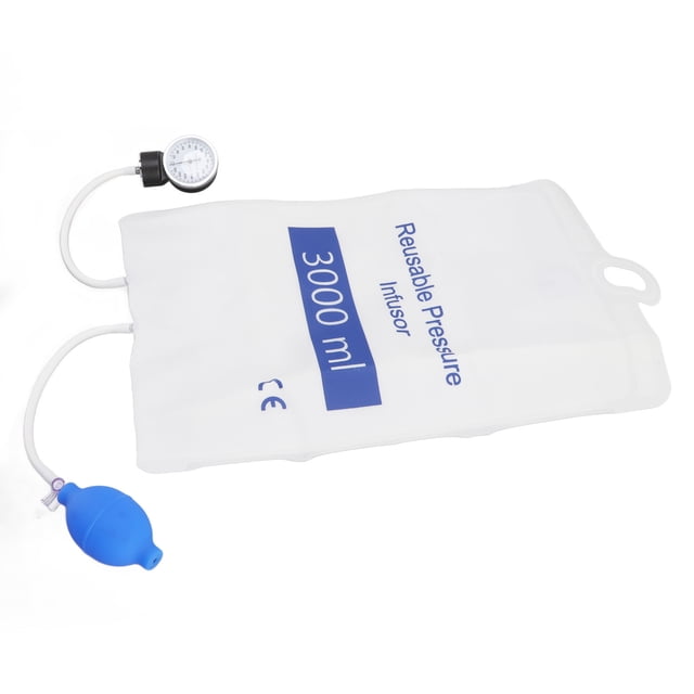 Pressure Infusion Bag, Speeds Up Infusion ICU Monitoring Professional Reduce Labor Strength Fluid Pressure Infusion for Rapid Blood and Fluids Infusion 3000ml