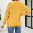 thumbnail image 4 of Dvkptbk Chandails pour Femmes Chandail Tricoté à Manches Longues Col Rond Uni d'Hiver pour Femmes en Liquidation, 4 of 4